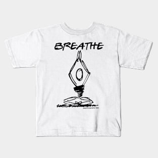 Breathe Yoga Pose v2 Kids T-Shirt